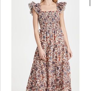 COPY - Anthropology Love the label smocked maxi dress M